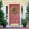Spring Summer Wreath for Front Door 22 Inch Artificial Tulips Wreath with Eucalyptus Leaves Lavender Ferns Colorful Silk Flowers Butterflies for Home Farmhouse Indoor Outdoor Wall Decor
